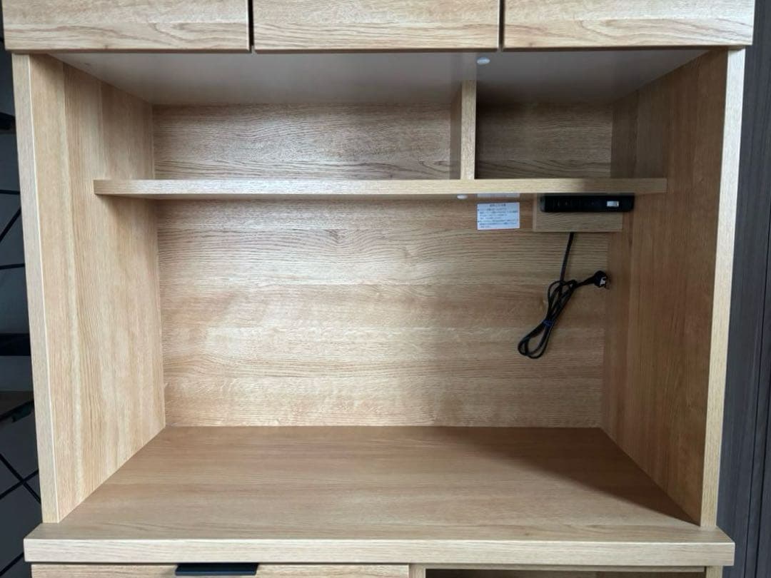 値下げ！【ニトリ】キッチンボード (エトナ 90KB LBR) ライトブラウン