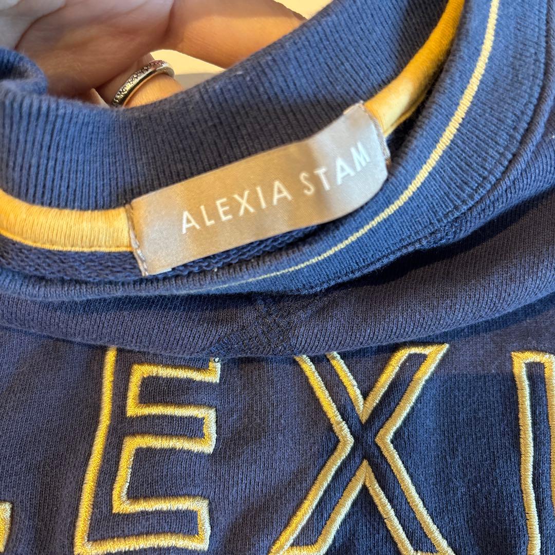 s*a様 ALEXIA STAM ロゴスウェットセット ネイビー