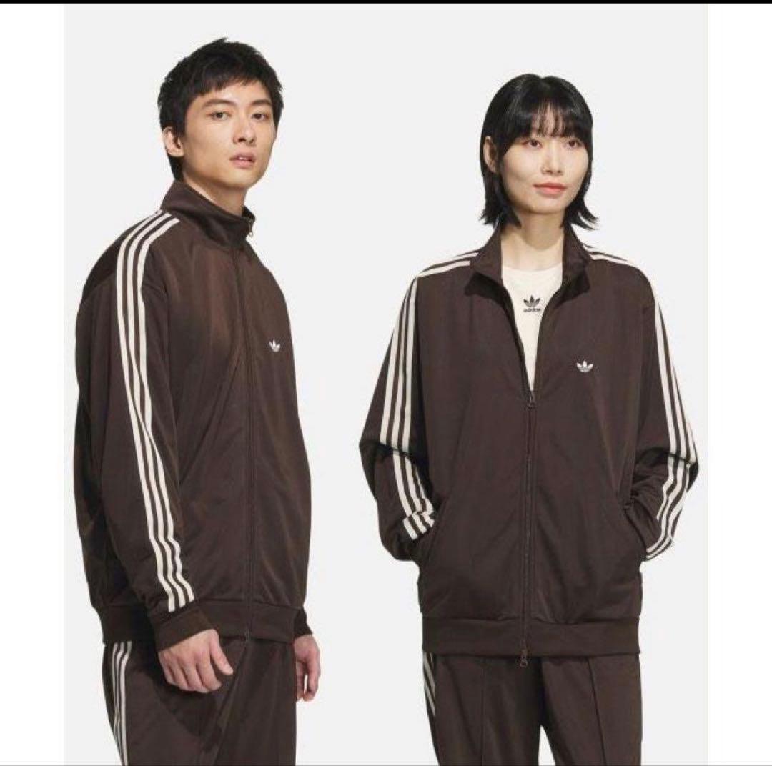 adidas ブラウン トラックジャケット L 最終値下げ‼️ 無言購入⭕️