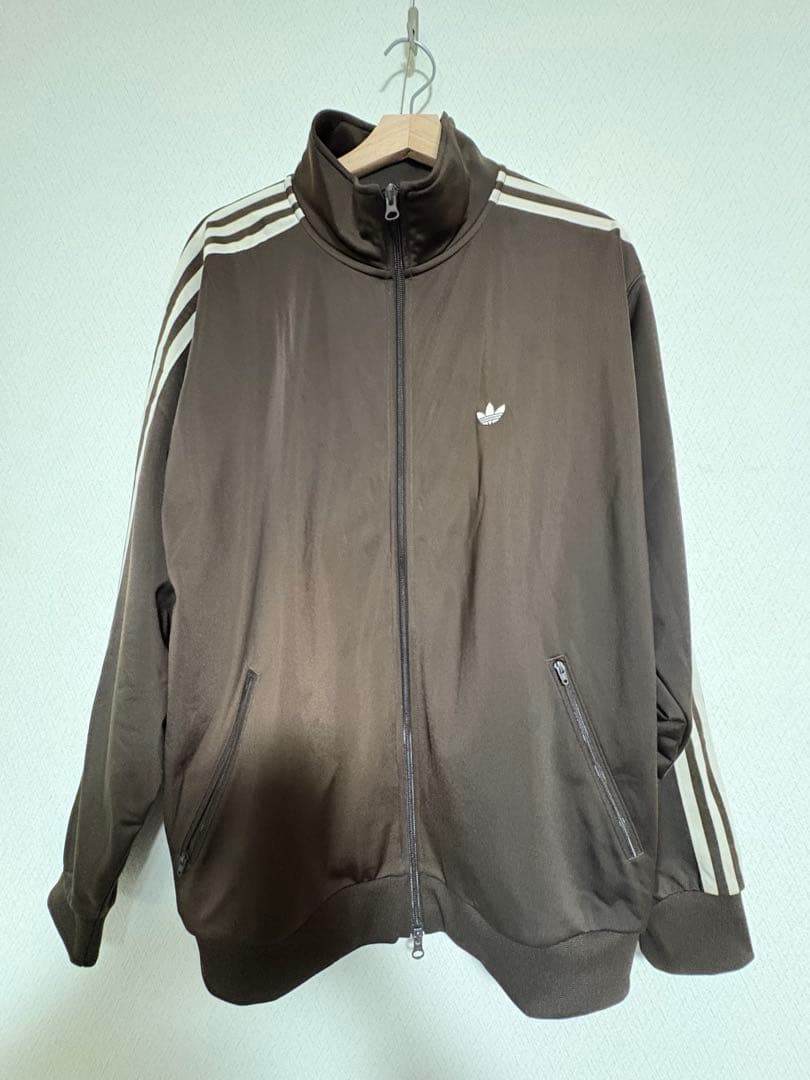 adidas ブラウン トラックジャケット L 最終値下げ‼️ 無言購入⭕️