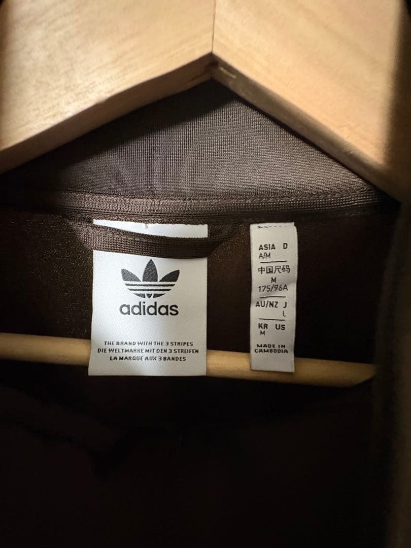 adidas ブラウン トラックジャケット L 最終値下げ‼️ 無言購入⭕️