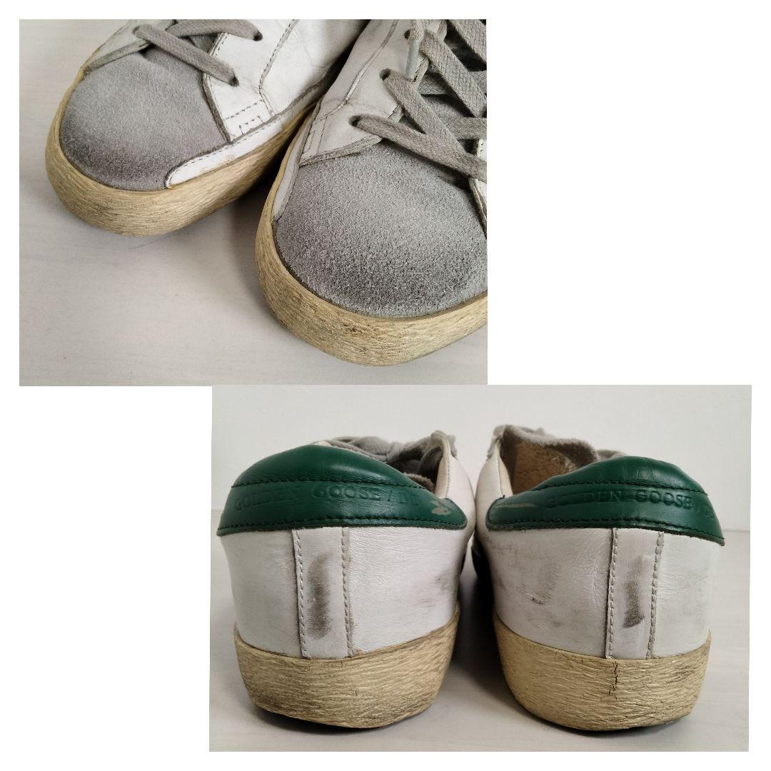 ゴールデングース スーパースター 38 スニーカー レザー スエード ホワイト