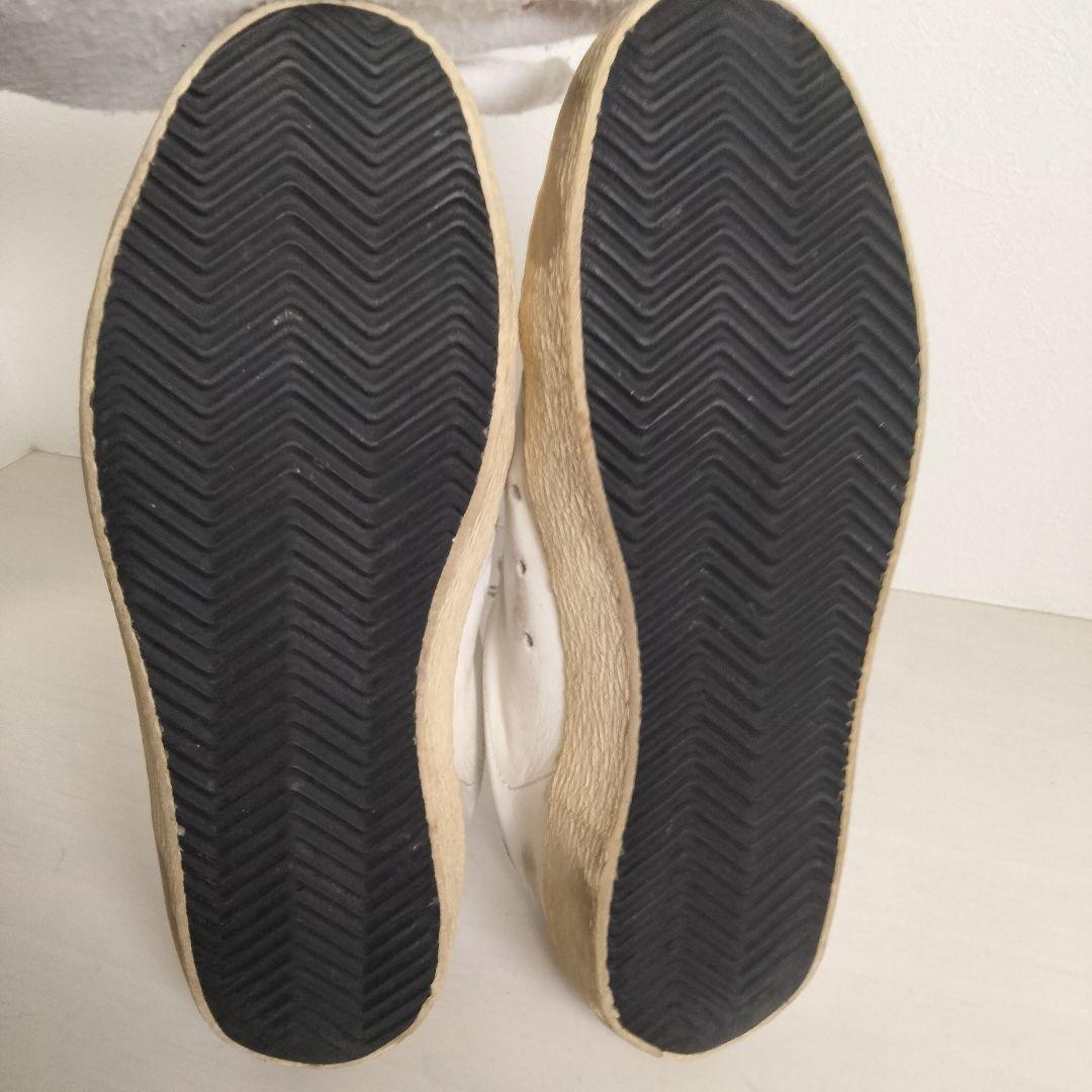 ゴールデングース スーパースター 38 スニーカー レザー スエード ホワイト