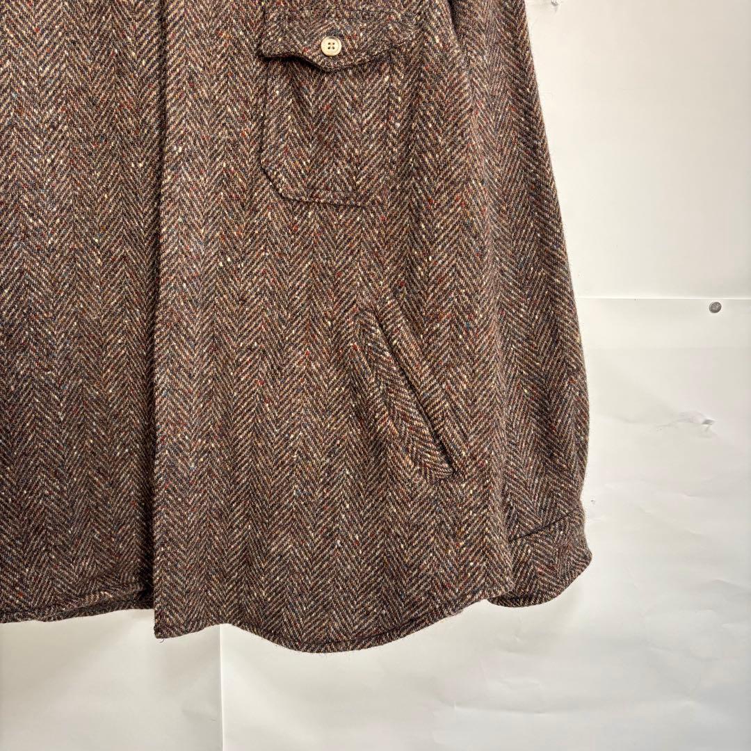 美品80sエルエルビーン　USA製　ヘリンボーンネップツイードジャケット　ウール
