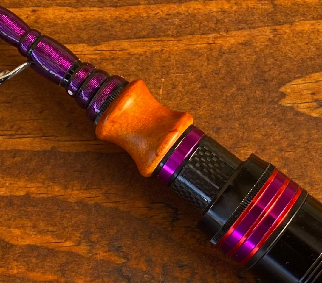 トラウトロッド　テレスコロッド　ウッドグリップ　コンパクトロッド