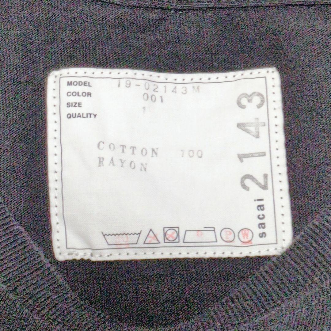 sacai × Dr. Woo コラボ Tシャツ バード ワシ 鷲 サイズ1