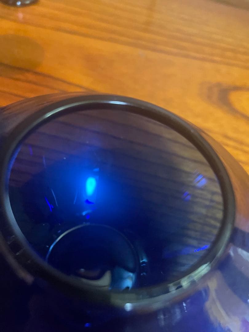 長崎ガラス　瑠璃色ガラス　ちろり×1 杯×5