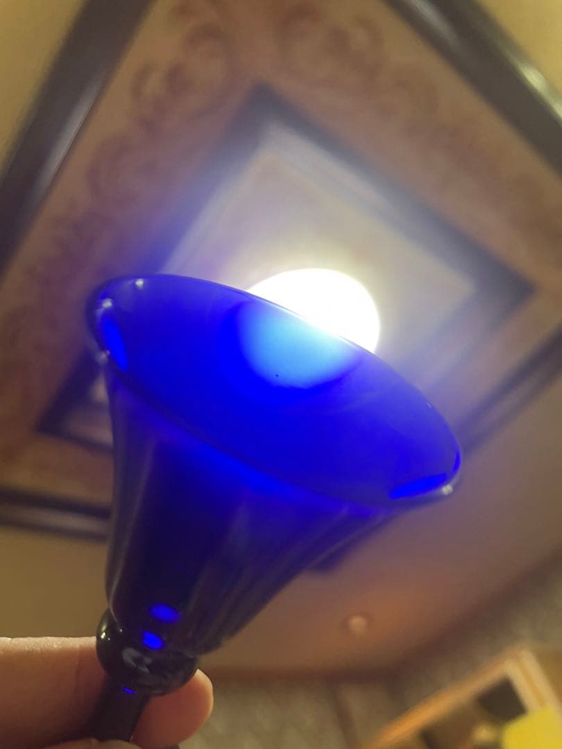 長崎ガラス　瑠璃色ガラス　ちろり×1 杯×5