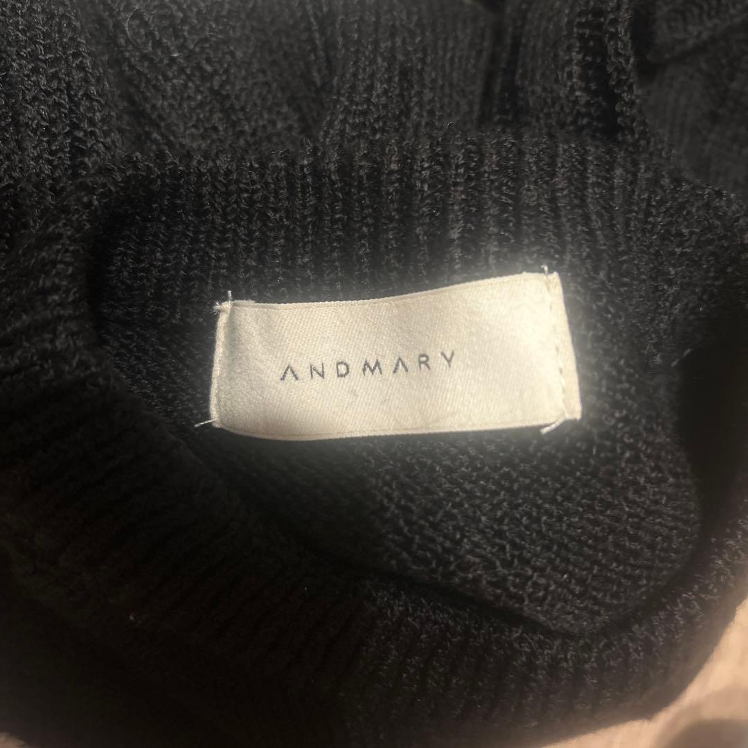 アンドマリー Mary logo knit tops