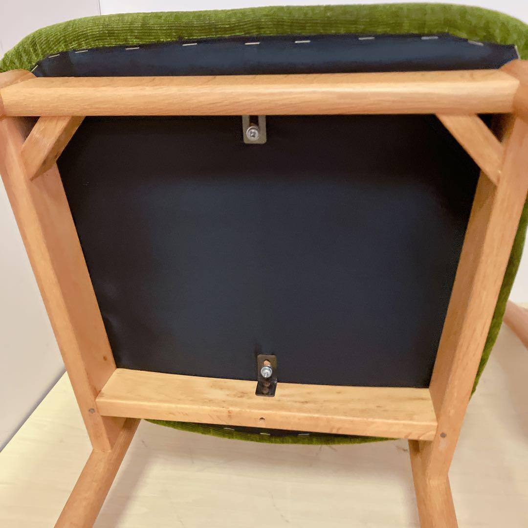 日進木工　ダイニングチェア　2脚セット アームレスチェア　木製チェア　北欧