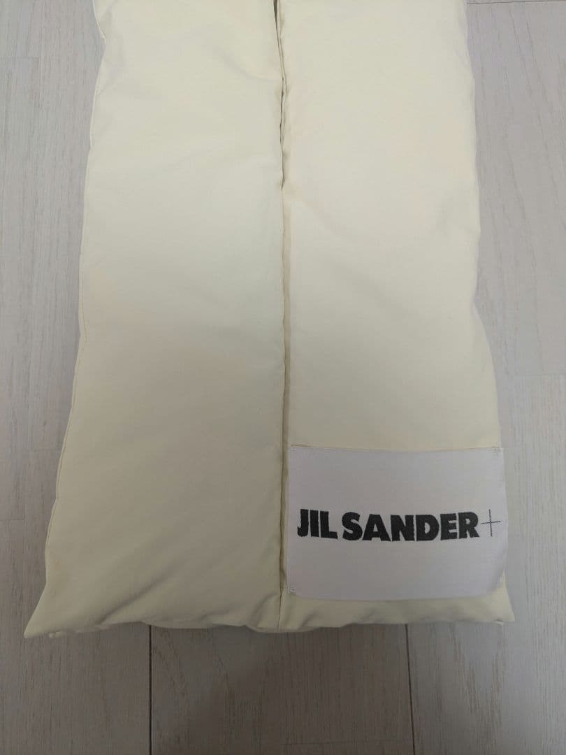JIL SANDER ダウンマフラー ホワイト ジルサンダー