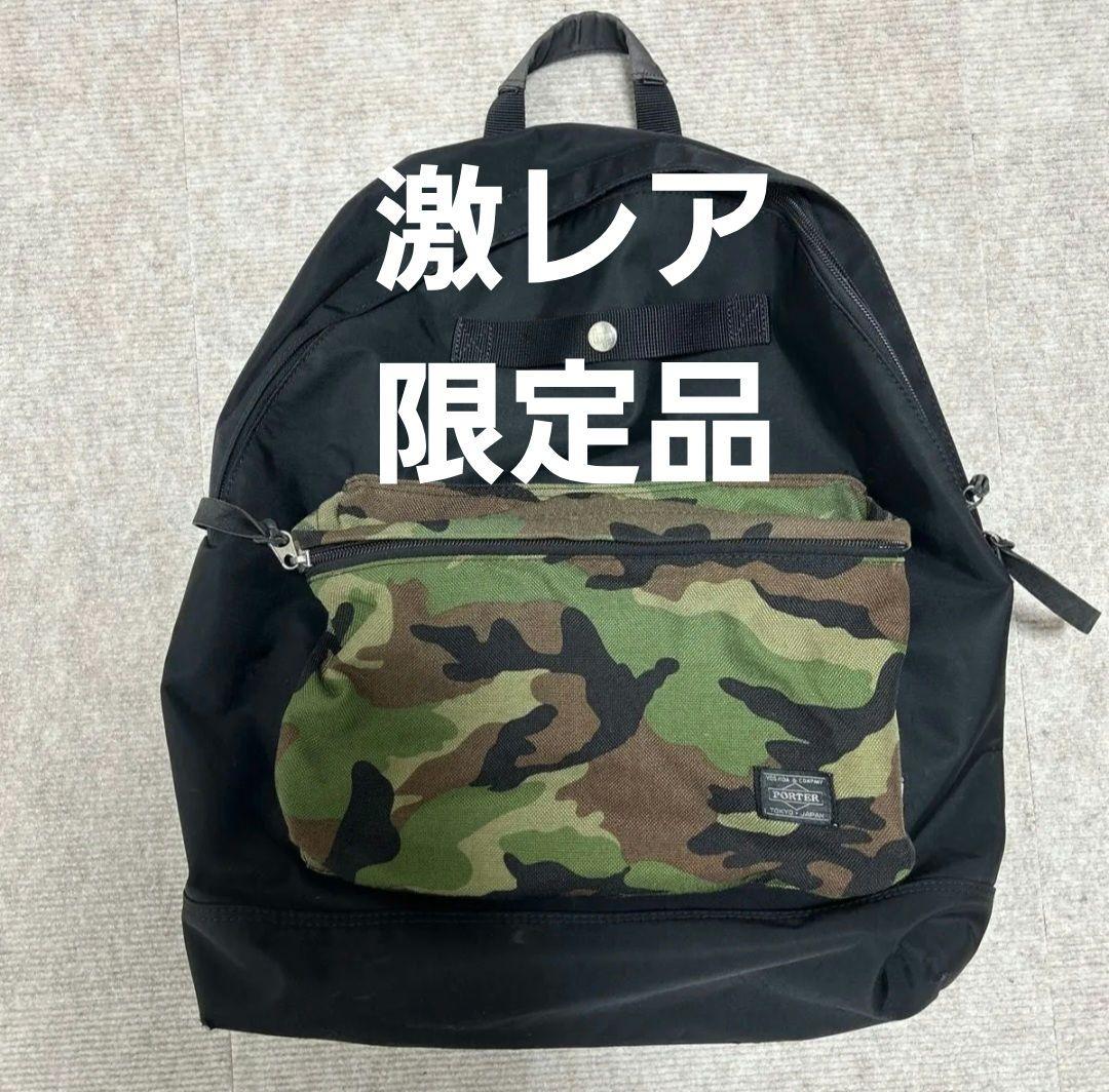 き*ぁ様 PORTER ポーター バックパック リュック 迷彩 カモフラ 大阪限