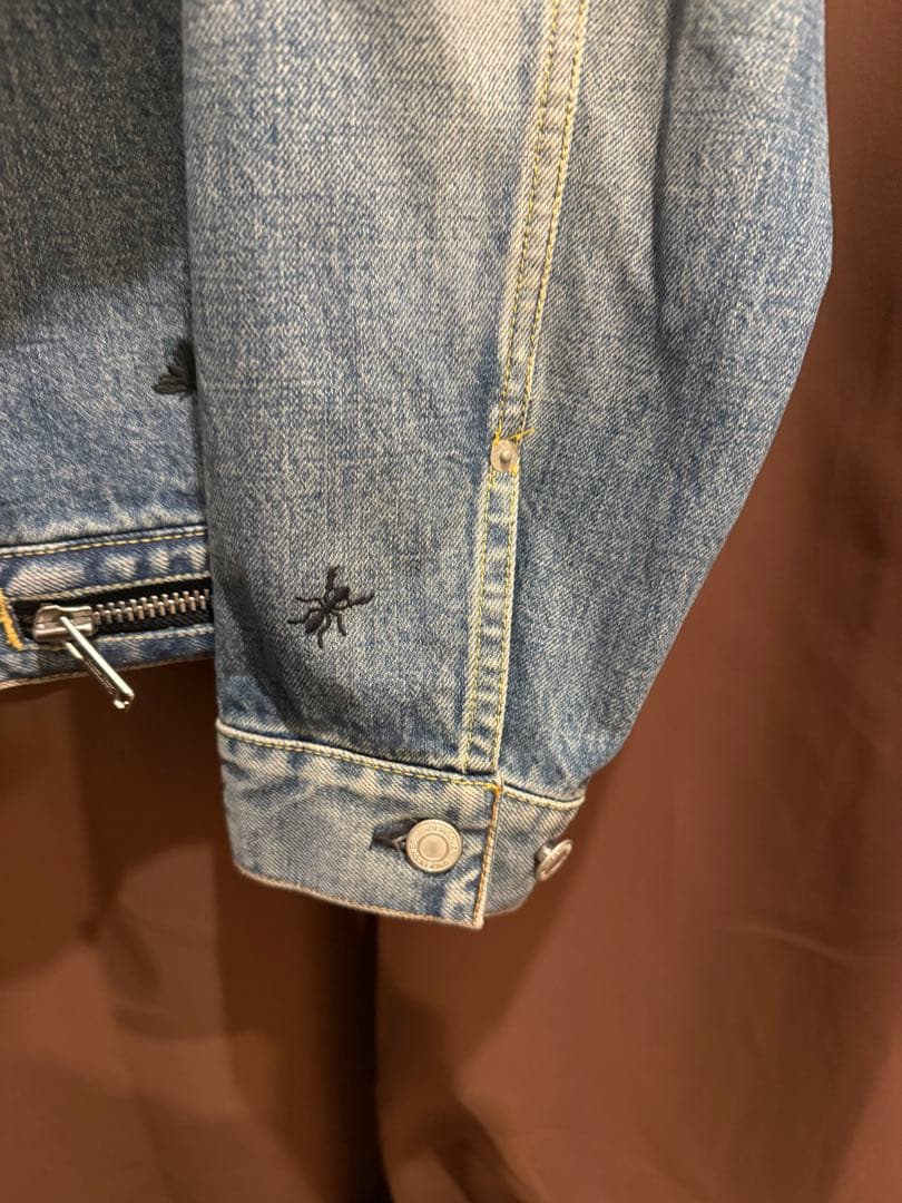 UNDERCOVER PRE ユーズド加工虫刺繍デニムジャケット　サンプル