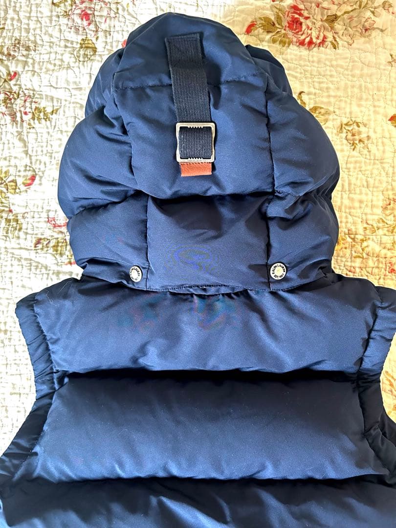 ポロ・ラルフ・ローレン フード付きダウンベスト ネイビー　【新品同様】美品