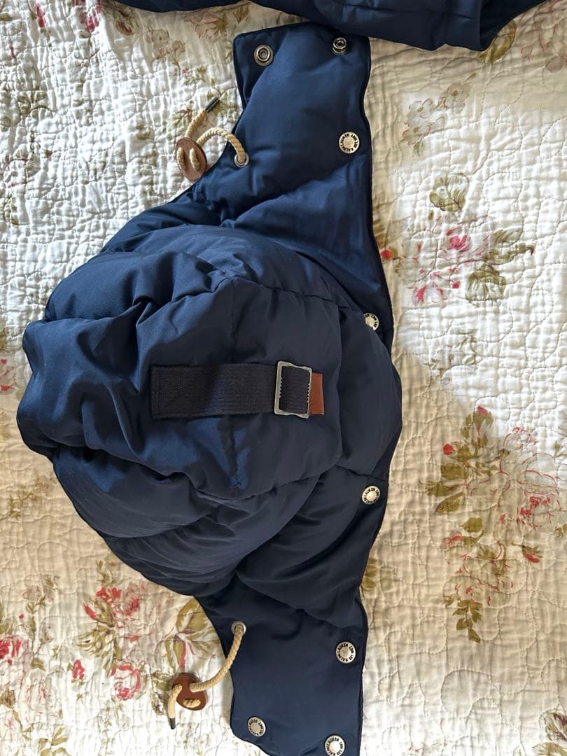 ポロ・ラルフ・ローレン フード付きダウンベスト ネイビー　【新品同様】美品