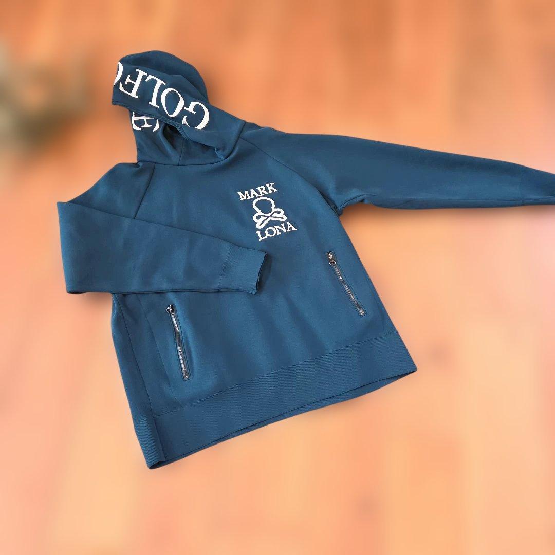 ★新品★マークアンドロナ ニットフーディットパーカー メンズ LL(XL) 緑