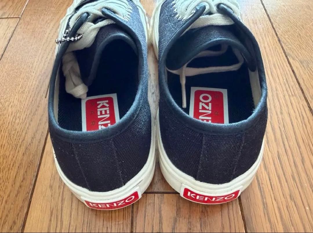 新品未使用！KENZO トラプリント スニーカー 黒/白 サイズ36