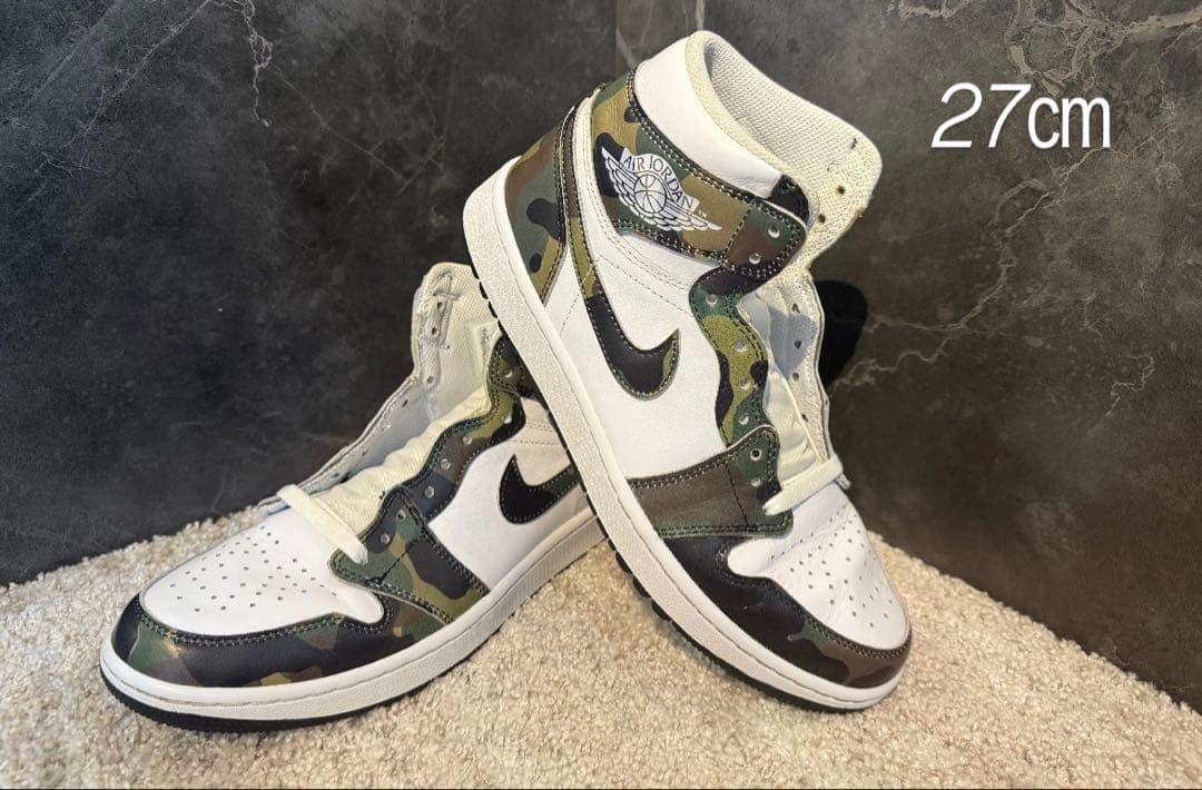 NIKE AIR JORDAN 1 HIGH GOLF CAMO 27㎝