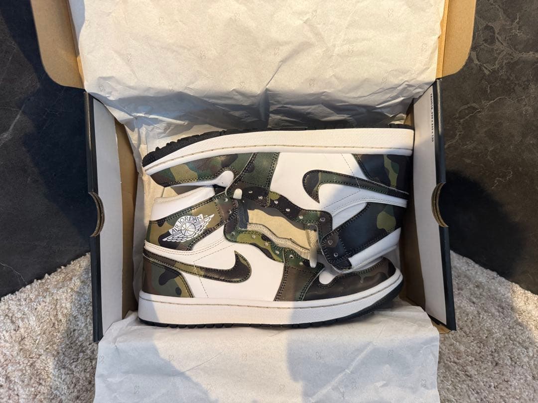 NIKE AIR JORDAN 1 HIGH GOLF CAMO 27㎝