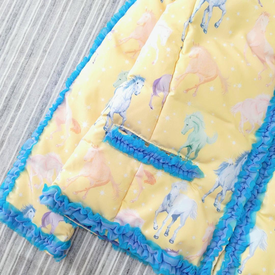 ★極美品★fafa/フェフェ＊ラベンダーホース＊ダウンジャケット＊130㎝