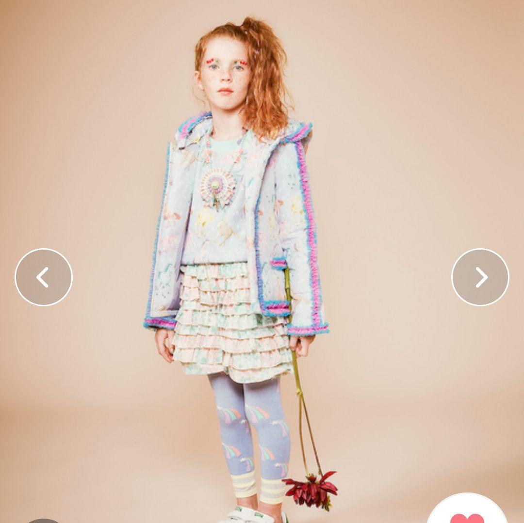 ★極美品★fafa/フェフェ＊ラベンダーホース＊ダウンジャケット＊130㎝