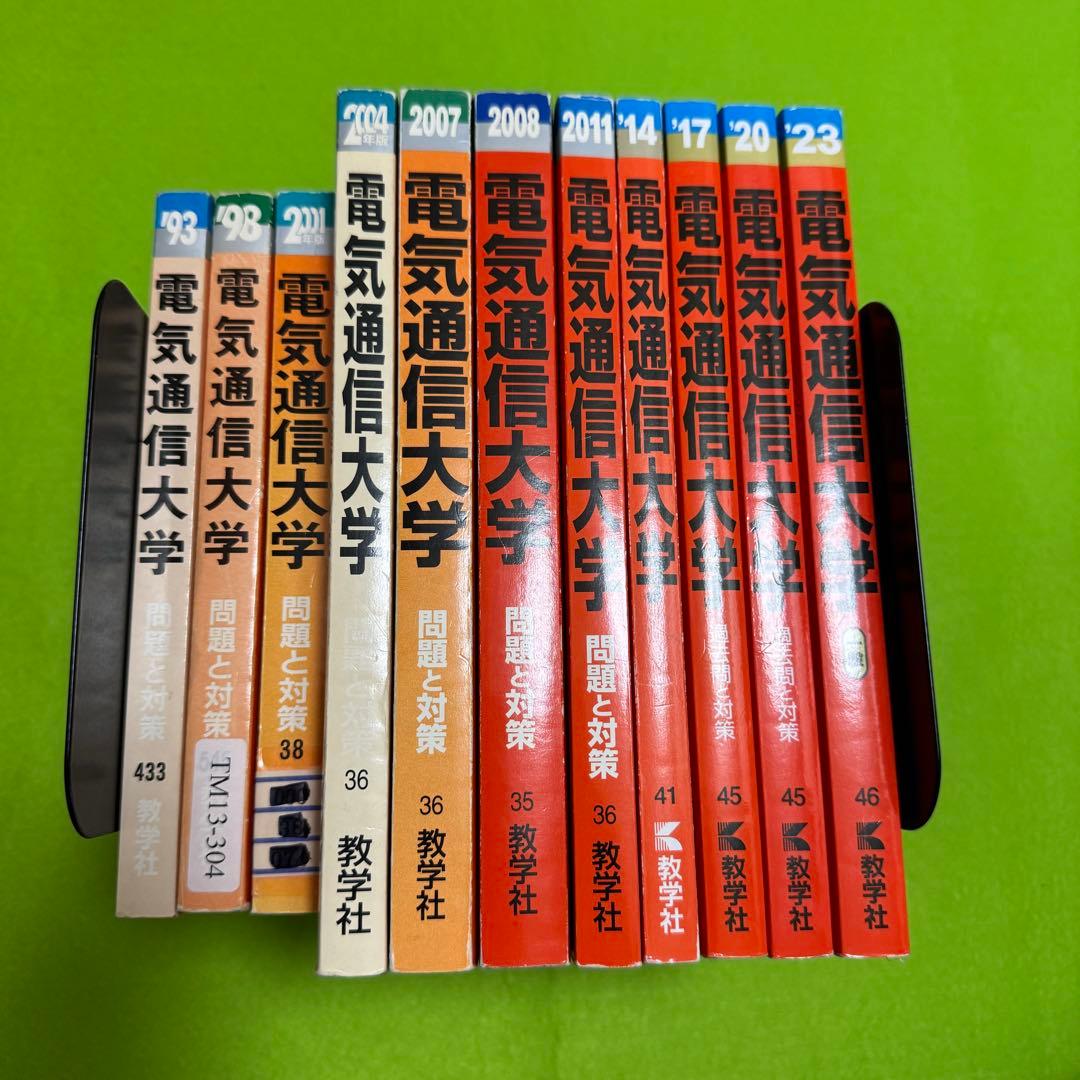 赤本　電気通信大学　1987年～2022年 36年分