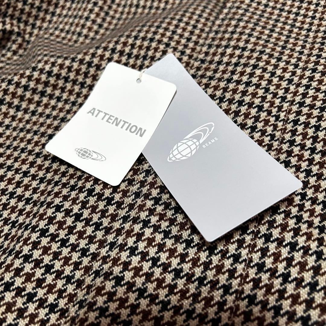 【新品タグ付き】ビームスボーイ　ガンクラブチェック ステンカラー ロングコート