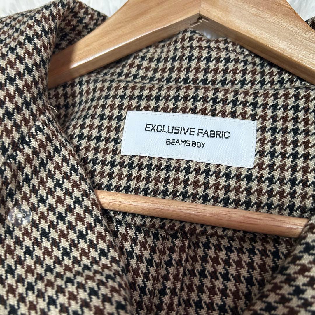 【新品タグ付き】ビームスボーイ　ガンクラブチェック ステンカラー ロングコート