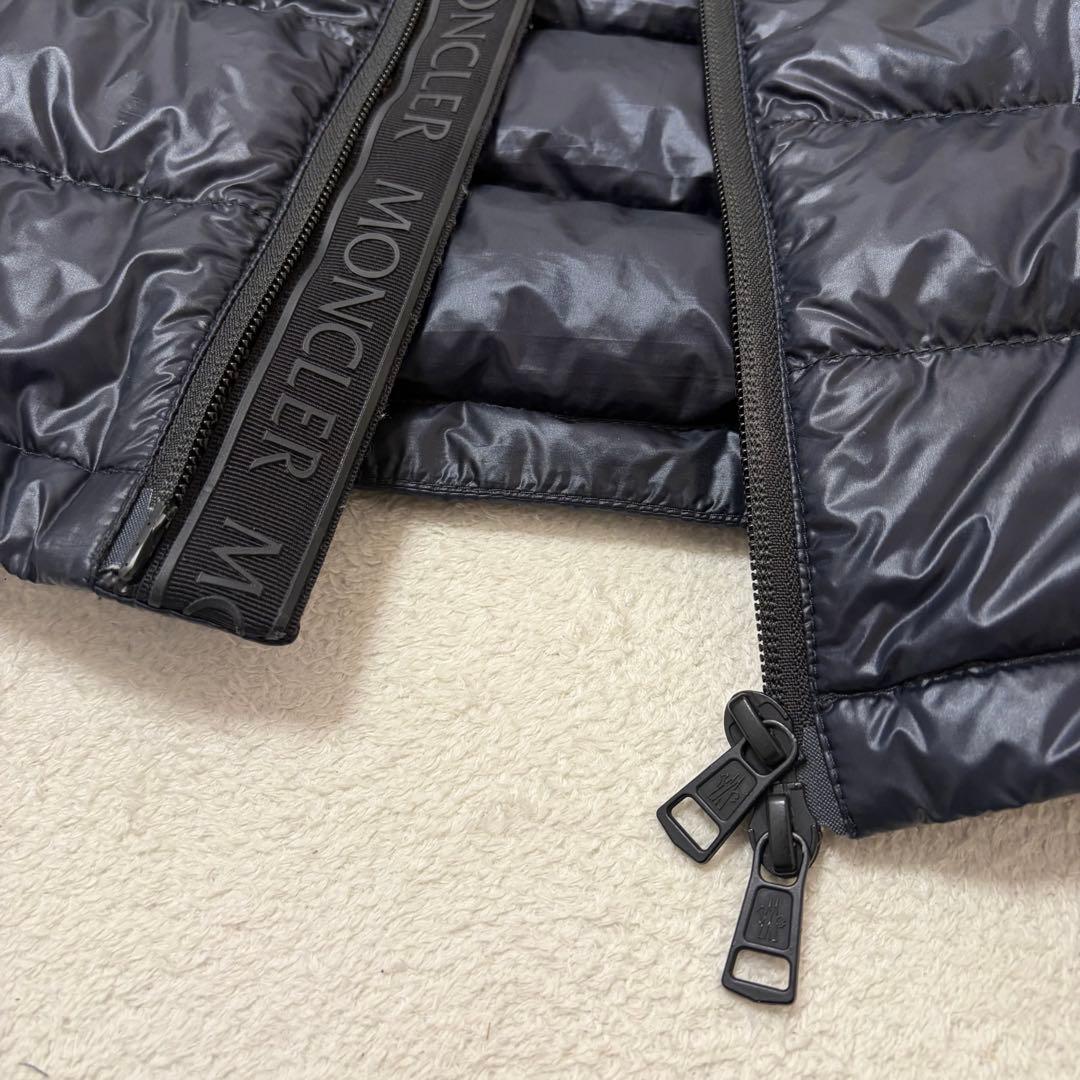 【美品サイズ3】モンクレール ORTAC GILET ダウンベスト ネイビー 黒