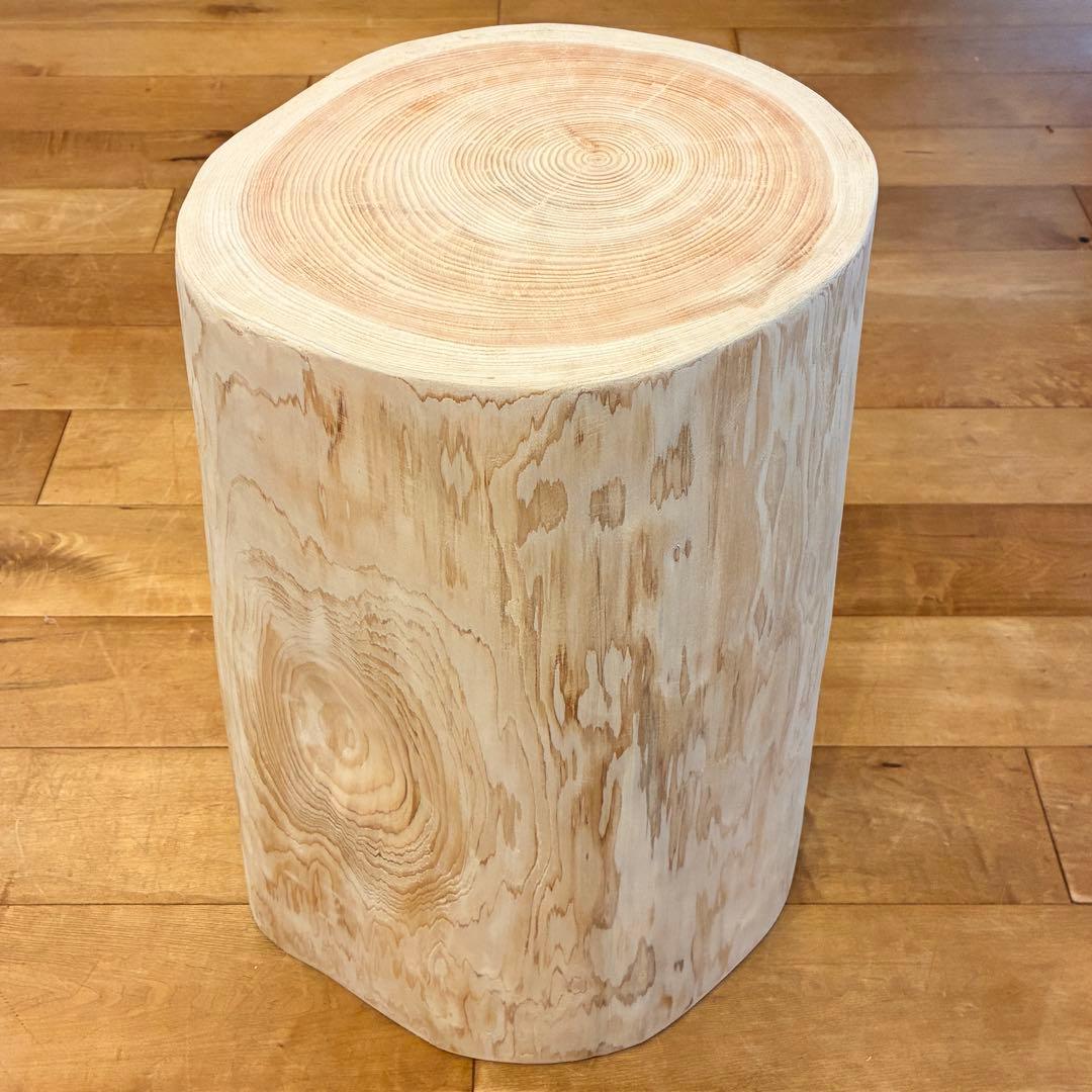 檜　丸太　椅子　スツール　No.1289