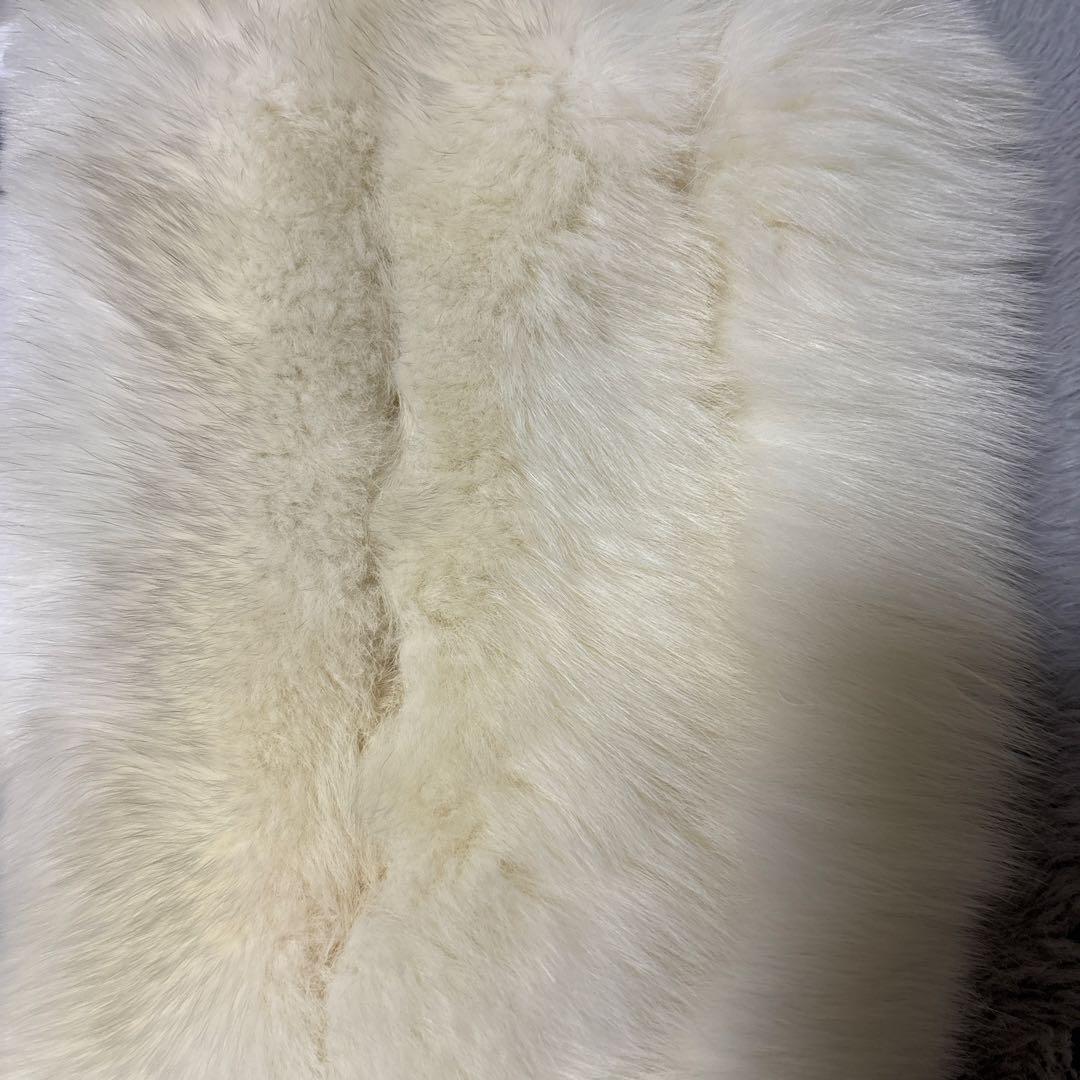 未使用　銀タグ　良色　サガフォックス　ショール　フォックスファー　成人式