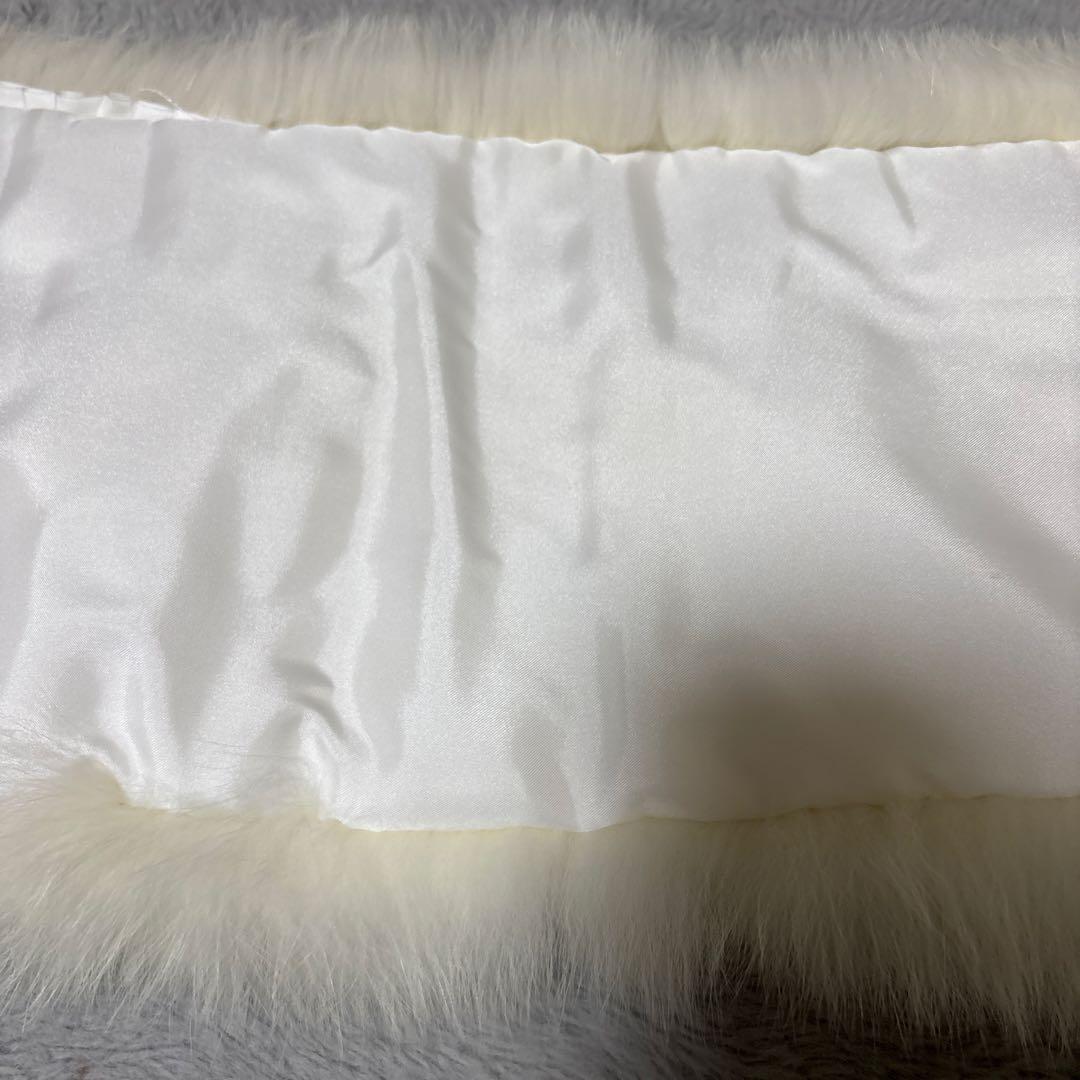 未使用　銀タグ　良色　サガフォックス　ショール　フォックスファー　成人式