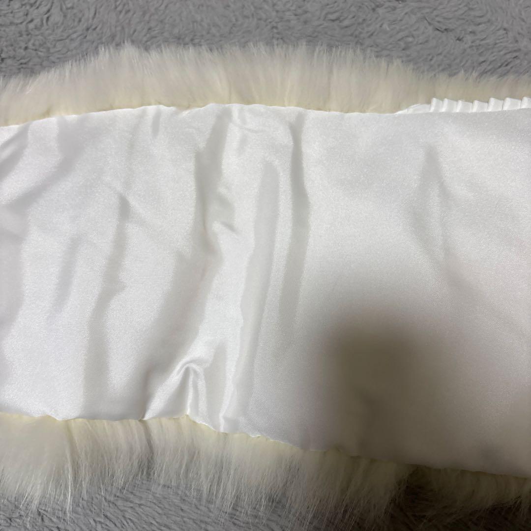 未使用　銀タグ　良色　サガフォックス　ショール　フォックスファー　成人式