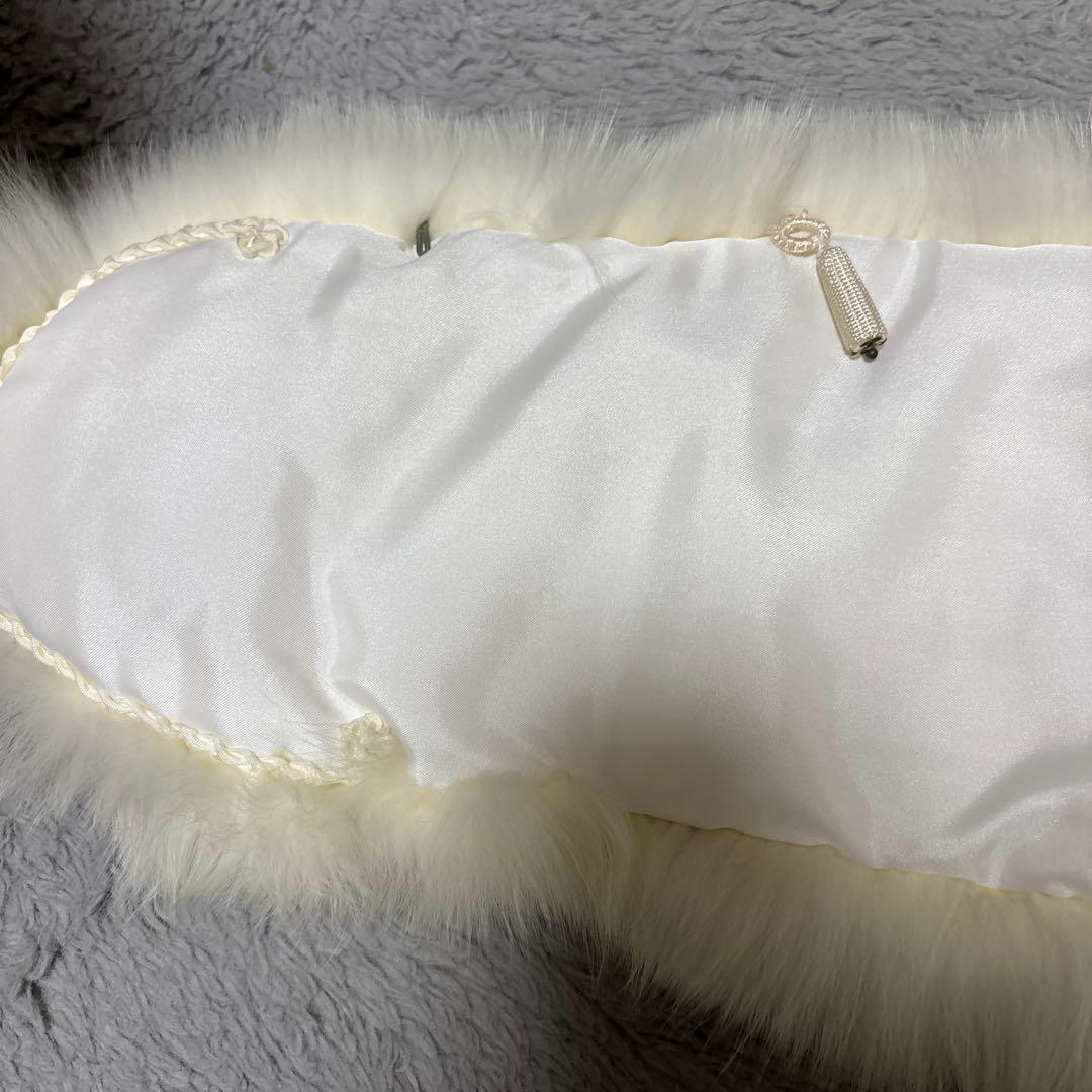 未使用　銀タグ　良色　サガフォックス　ショール　フォックスファー　成人式