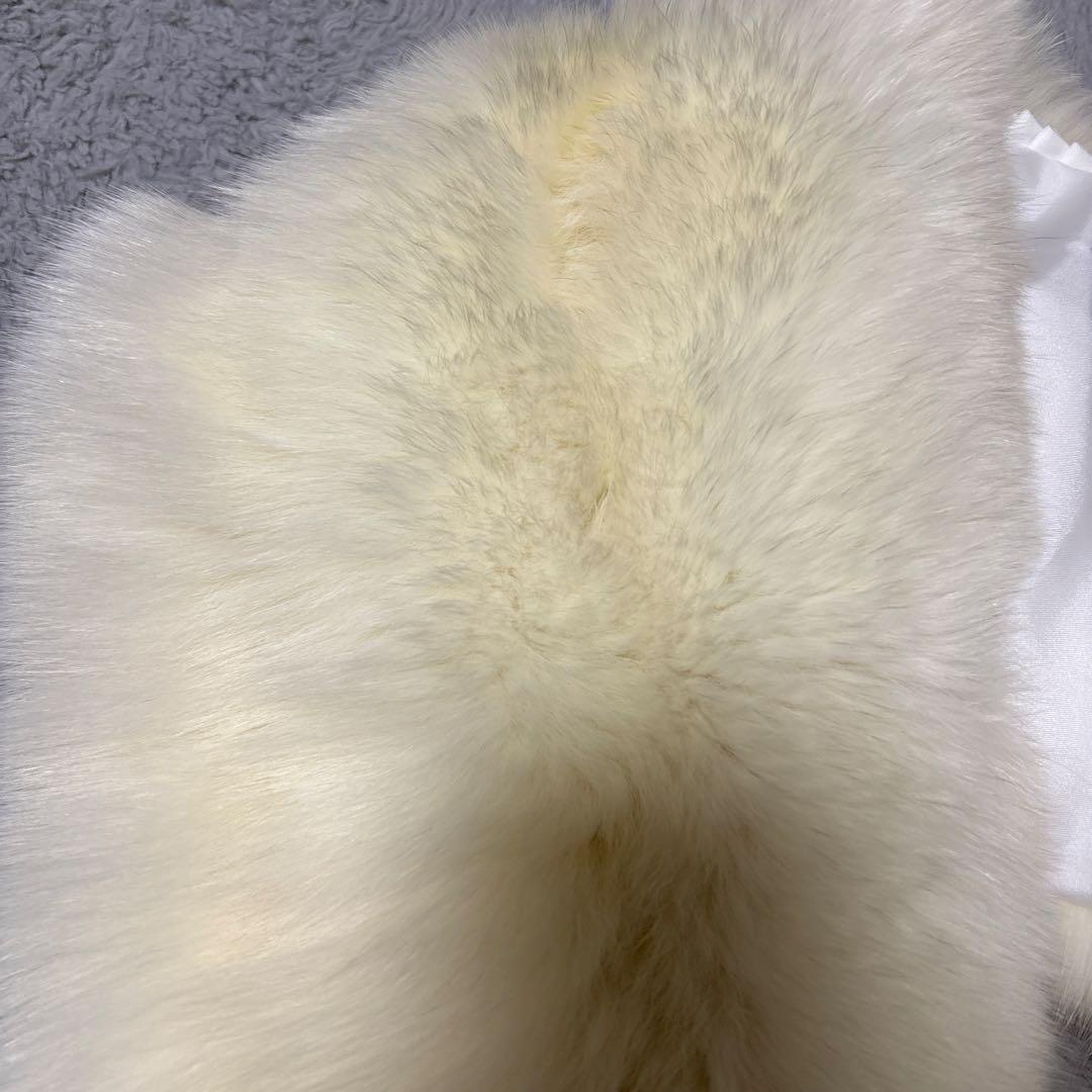 未使用　銀タグ　良色　サガフォックス　ショール　フォックスファー　成人式