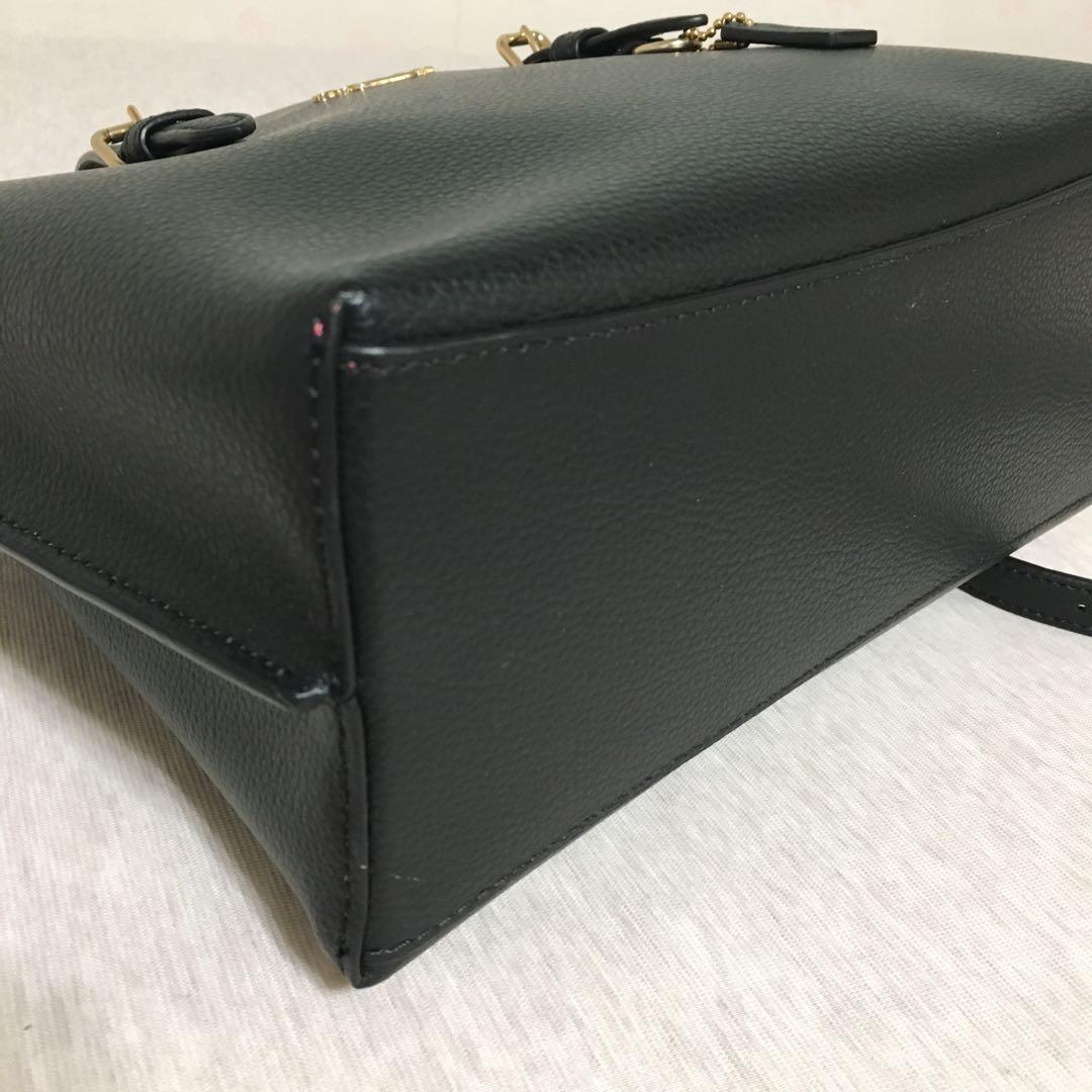 COACH ブラックレザー ミニトートバッグモリー トート 25 2wayバッグ