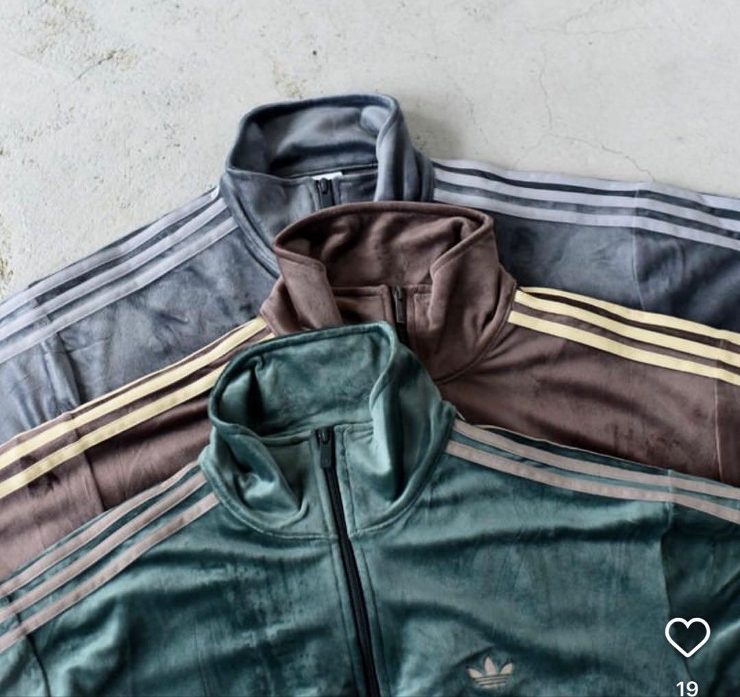 新品S◼️当日発送アディダスFB TT ファイヤーバード トラックトップベロア緑