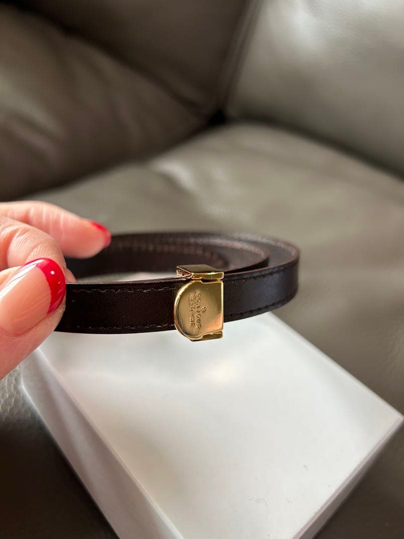 ドゥーズィエムクラス　ボンジュール マダム カーフレザーブレスレット