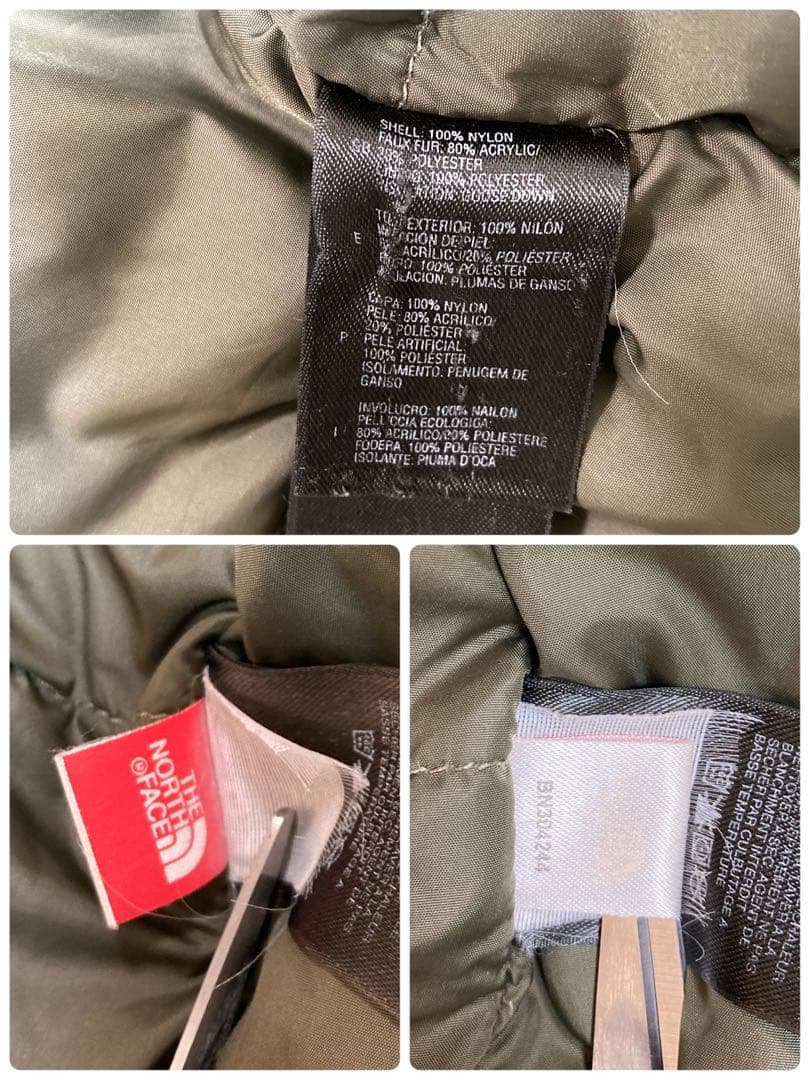 THE NORTH FACE グースダウンジャケット　キッズアウター　オリーブ