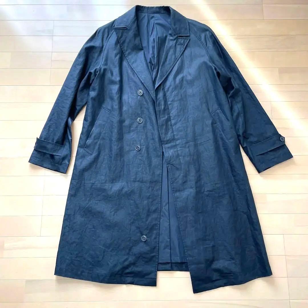 SCYE サイ　リネン　スプリングコート　ネイビー