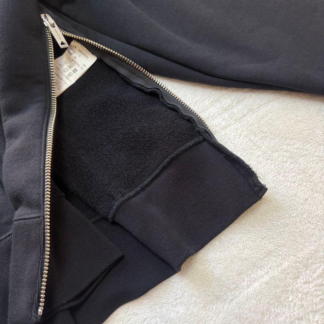 【美品✨】ミハラヤスヒロ ウエストタックフーディー パーカー ジップ 黒