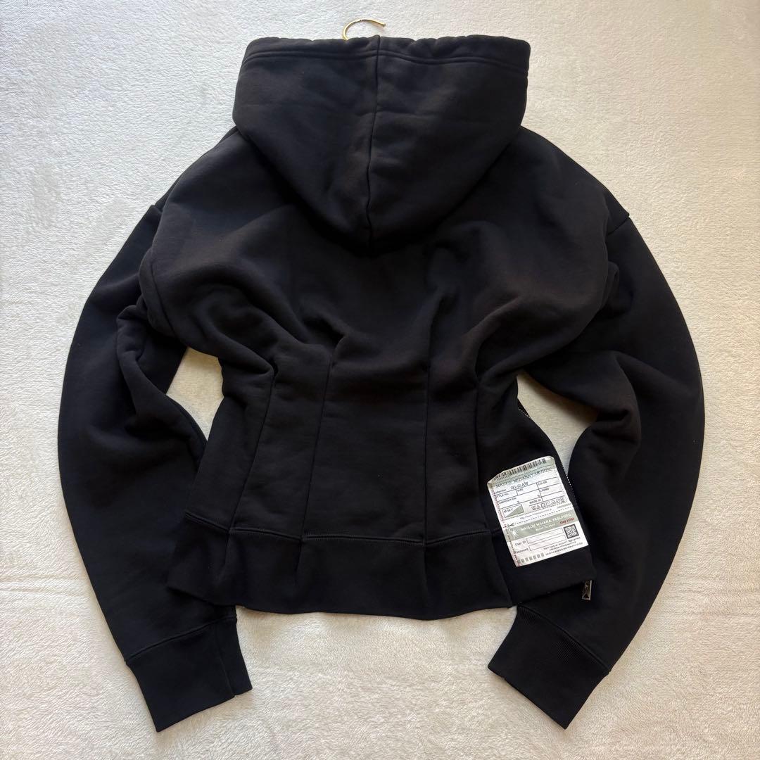 【美品✨】ミハラヤスヒロ ウエストタックフーディー パーカー ジップ 黒