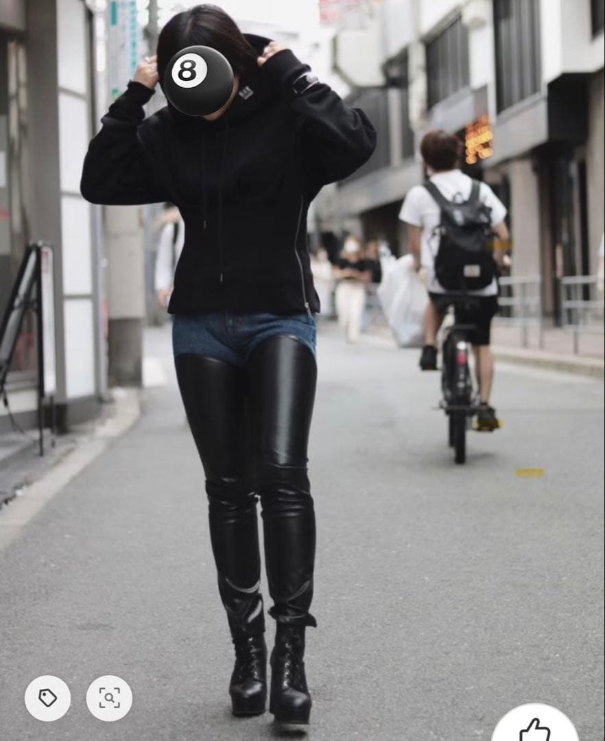 【美品✨】ミハラヤスヒロ ウエストタックフーディー パーカー ジップ 黒