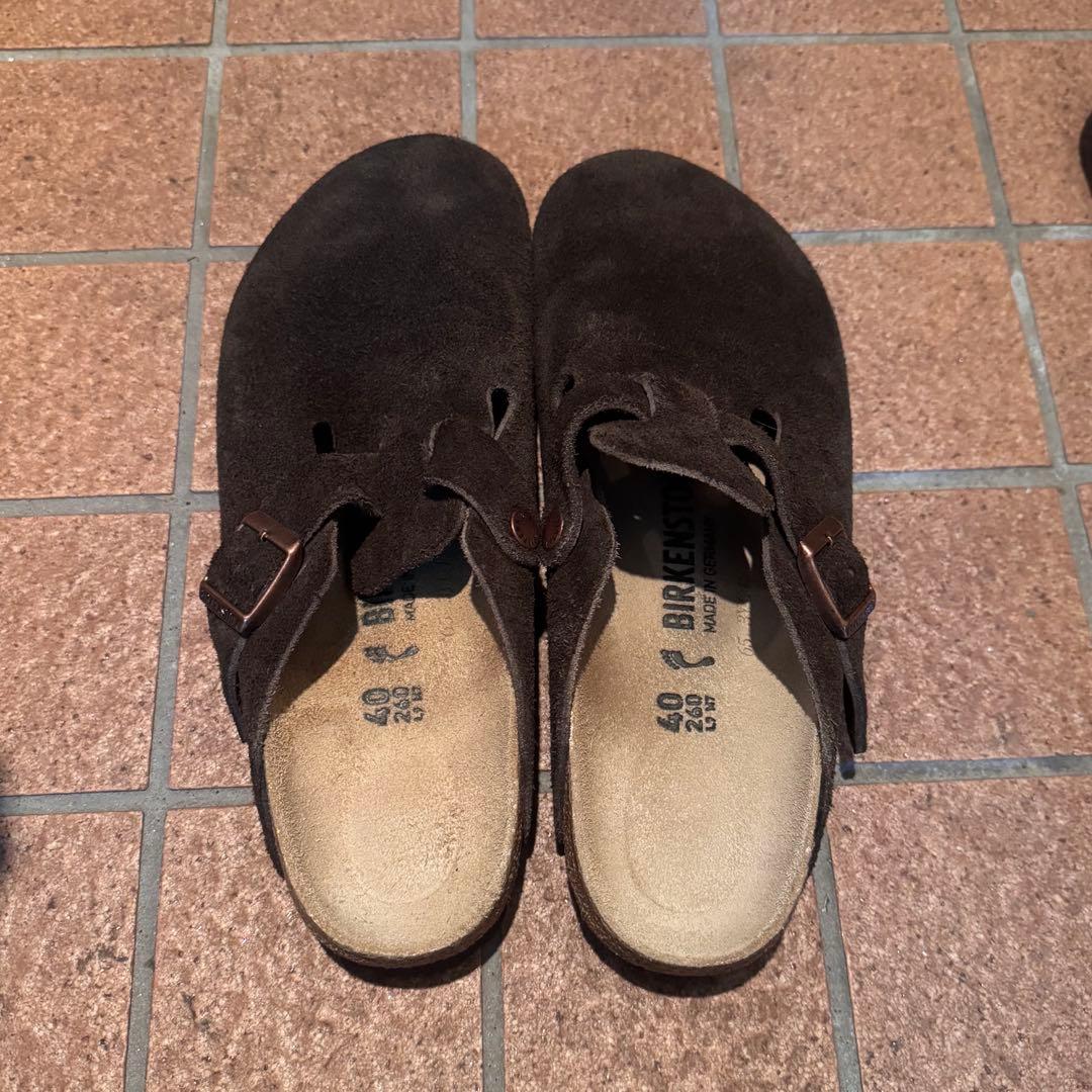 ビルケンシュトック ボストン スウェード モカ 40センチ