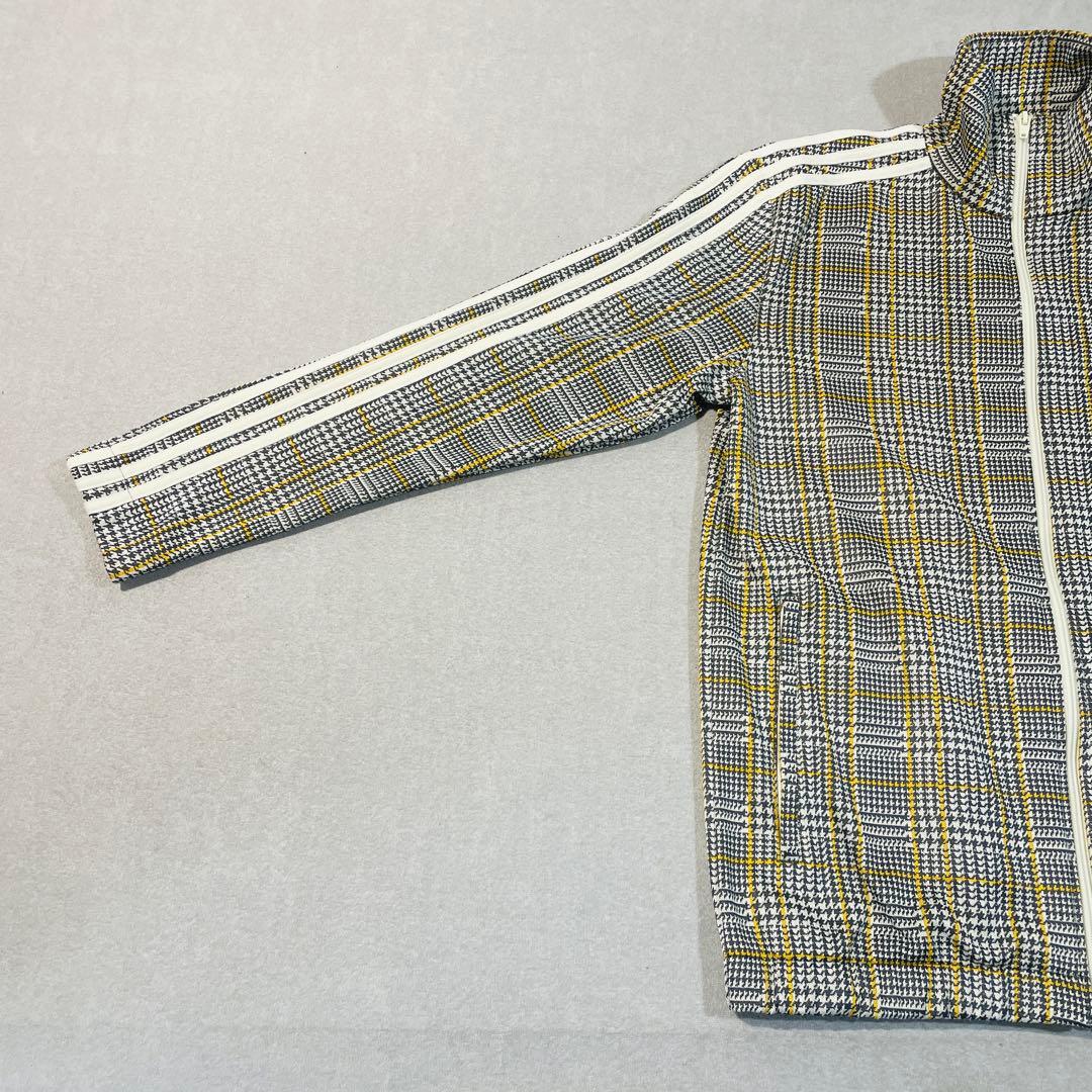 【極美品!】adidasオリジナルス千鳥格子 トラックジャケットLトレフォイル
