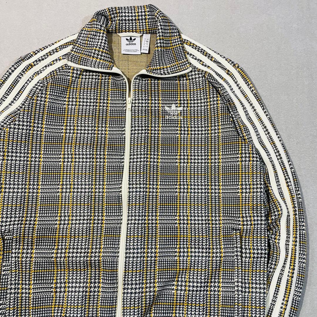 【極美品!】adidasオリジナルス千鳥格子 トラックジャケットLトレフォイル
