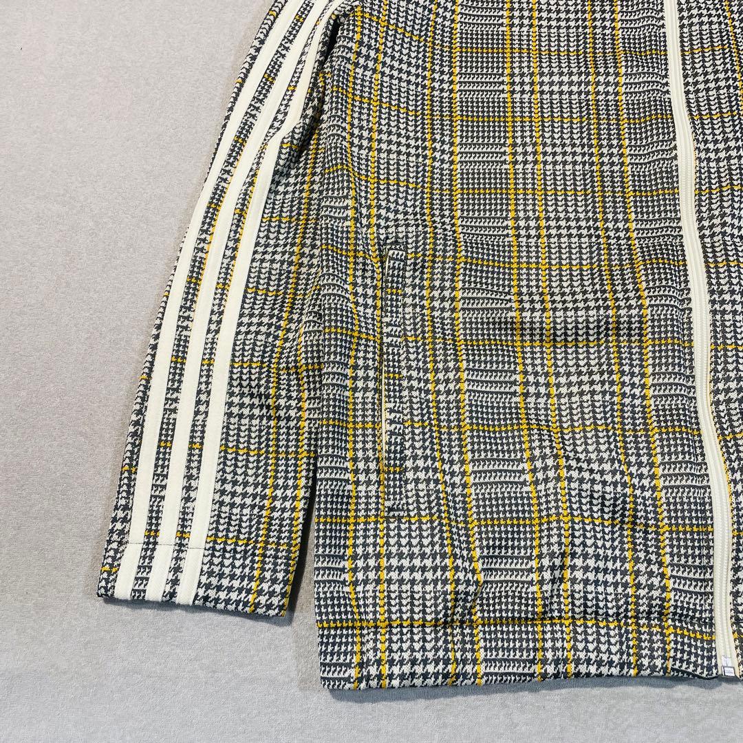 【極美品!】adidasオリジナルス千鳥格子 トラックジャケットLトレフォイル