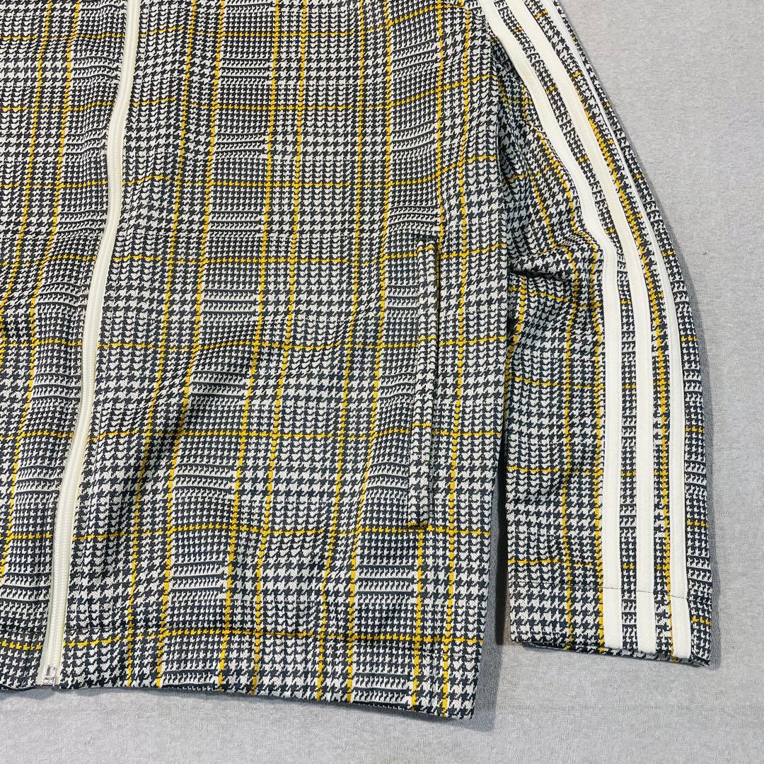 【極美品!】adidasオリジナルス千鳥格子 トラックジャケットLトレフォイル