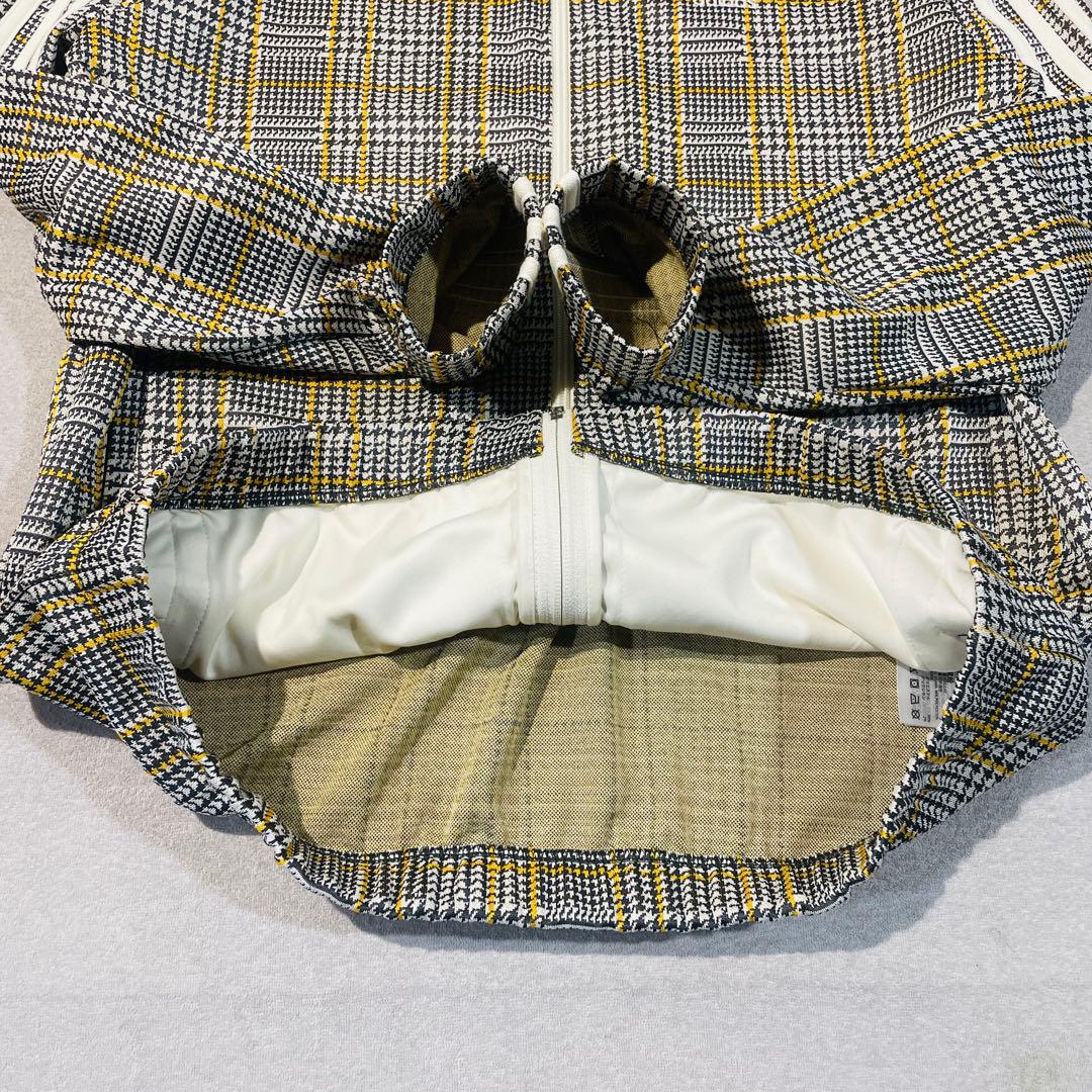 【極美品!】adidasオリジナルス千鳥格子 トラックジャケットLトレフォイル