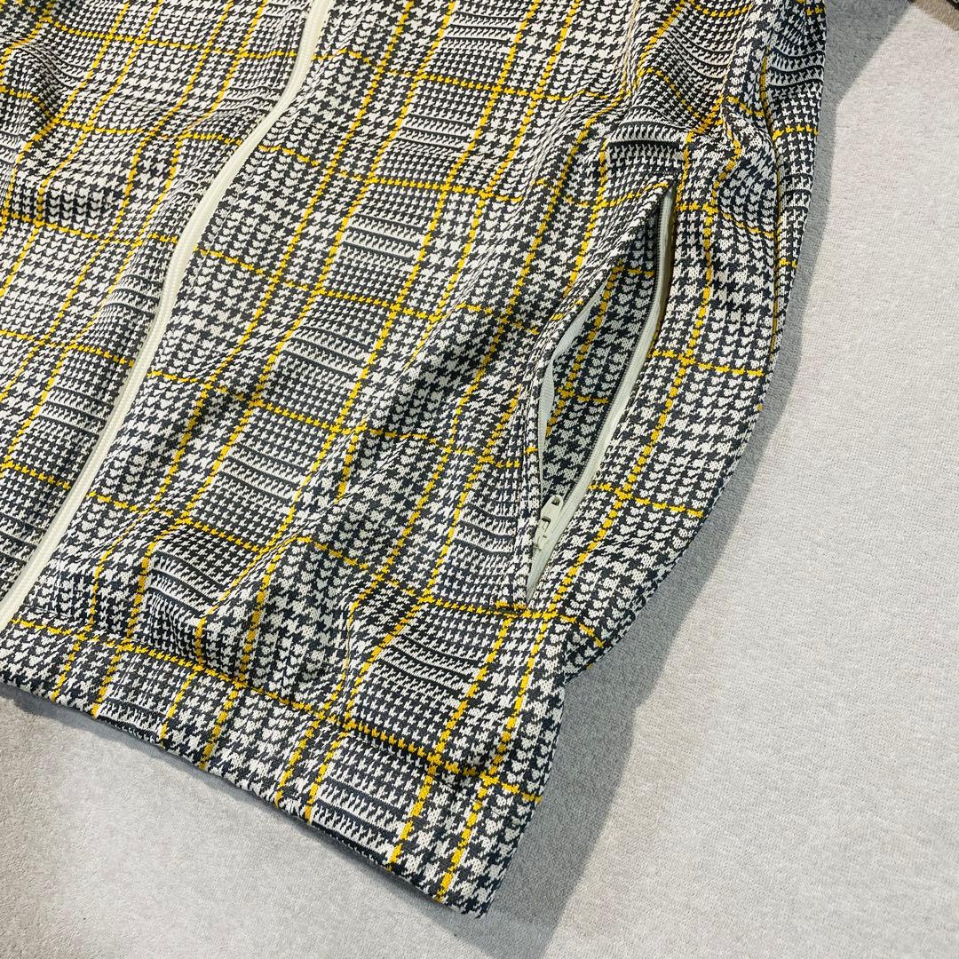 【極美品!】adidasオリジナルス千鳥格子 トラックジャケットLトレフォイル